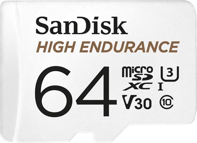 SanDisk High Endurance microSDXC Hafıza Kartı 64 GB + Adaptör (Dash Camları ve Özel Güvenlik Kameraları için, 100 MB/s Okuma, Full HD ve 4K Videolar için V30)